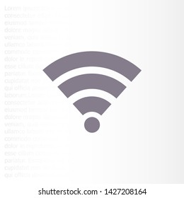 vector icon Wi-Fi . Lorem Ipsum Illustration design