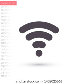 vector icon Wi-Fi . Lorem Ipsum Illustration design