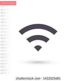 vector icon Wi-Fi . Lorem Ipsum Illustration design