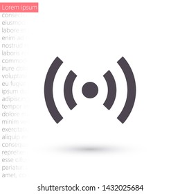 vector icon Wi-Fi . Lorem Ipsum Illustration design