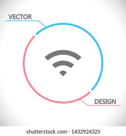 vector icon Wi-Fi . Lorem Ipsum Illustration design