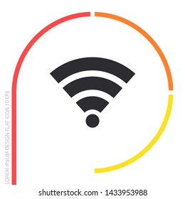 vector icon Wi-Fi . Lorem Ipsum Illustration design