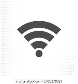 vector icon Wi-Fi . Lorem Ipsum Illustration design