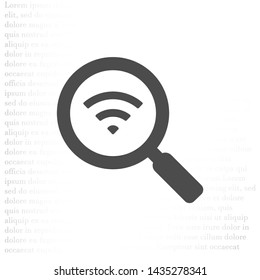 vector icon Wi-Fi . Lorem Ipsum Illustration design