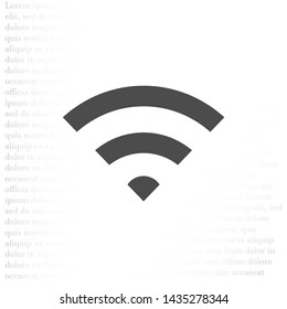 vector icon Wi-Fi . Lorem Ipsum Illustration design