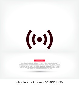 vector icon Wi-Fi . Lorem Ipsum Illustration design
