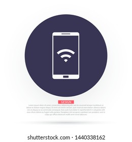 vector icon Wi-Fi . Lorem Ipsum Illustration design
