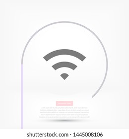 vector icon Wi-Fi . Lorem Ipsum Illustration design