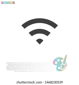 vector icon Wi-Fi . Lorem Ipsum Illustration design