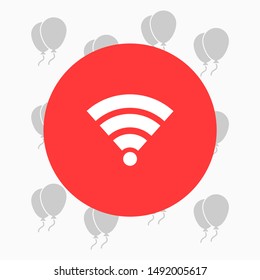 vector icon Wi-Fi . Lorem Ipsum Illustration design