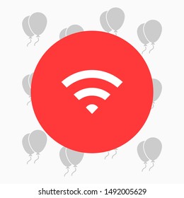 vector icon Wi-Fi . Lorem Ipsum Illustration design