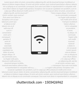 vector icon Wi-Fi . Lorem Ipsum Illustration design