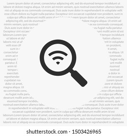 vector icon Wi-Fi . Lorem Ipsum Illustration design