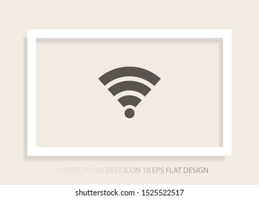 vector icon Wi-Fi . Lorem Ipsum Illustration design