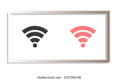 vector icon Wi-Fi . Lorem Ipsum Illustration design
