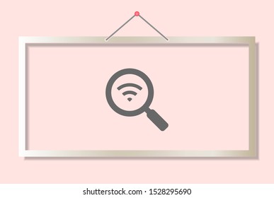 vector icon Wi-Fi . Lorem Ipsum Illustration design