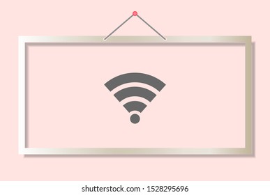 vector icon Wi-Fi . Lorem Ipsum Illustration design