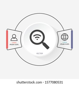 vector icon Wi-Fi . Lorem Ipsum Illustration design