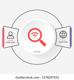 vector icon Wi-Fi . Lorem Ipsum Illustration design