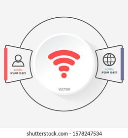 vector icon Wi-Fi . Lorem Ipsum Illustration design