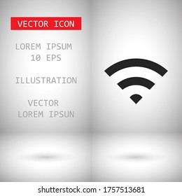 Vektorsymbol Wi-Fi . Lorem-Ipsum-Illustrationsdesign