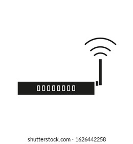 vector icon of a wifi router