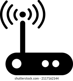 vector Icon of Wi-Fi Router icon..eps