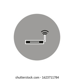 vector icon, wifi router shape