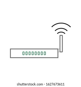 vector icon, wifi router shape