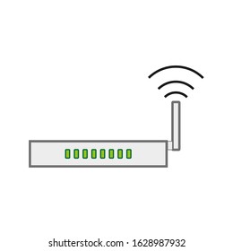 vector icon, wifi router shape