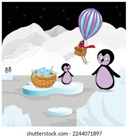 Vector Icon. Winter selection. Cat's Story. Festive Design for: Posters, Prints, Cards, Websites and other purposes