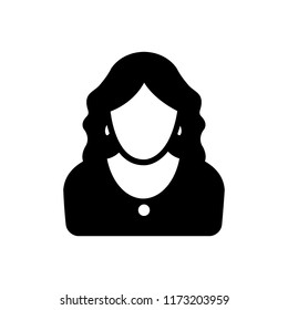 Vector icon for woman
