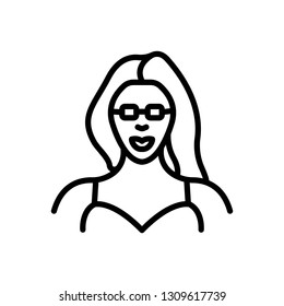 Vector icon for women