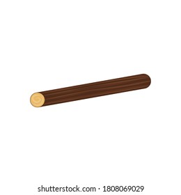 Vector icon wood log and trunk, stump and plank. eps