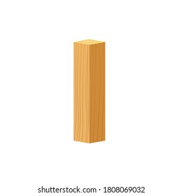 Vector icon wood log and trunk, stump and plank. eps