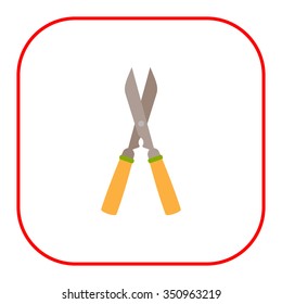 Vector icon of with wooden handles