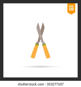 Vector icon of with wooden handles