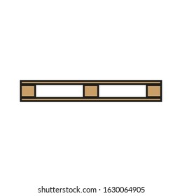 vector icon, wooden pallet for transport