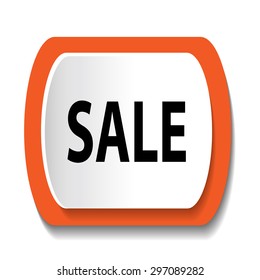 Vector icon with the word SALE