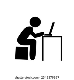 Icono de Vector trabajando desde casa