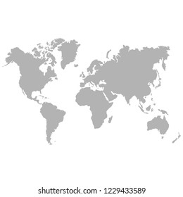 vector icon with world map