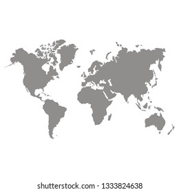 vector icon with world map