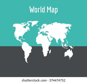 
vector icon world map