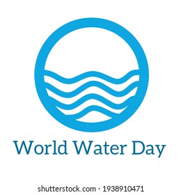 Vector icon world water day