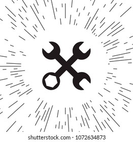 Vector icon wrench