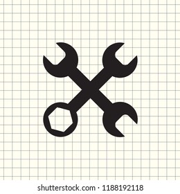 Vector icon wrench