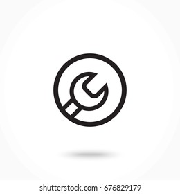 Vector icon wrench