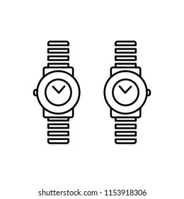 Vector icon for wrist watch