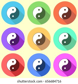 vector icon of Yin Yang