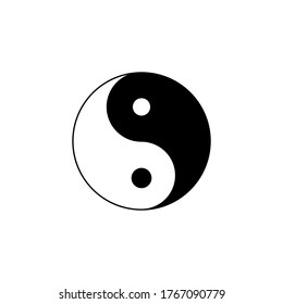 vector icon yin and yang for eps 10